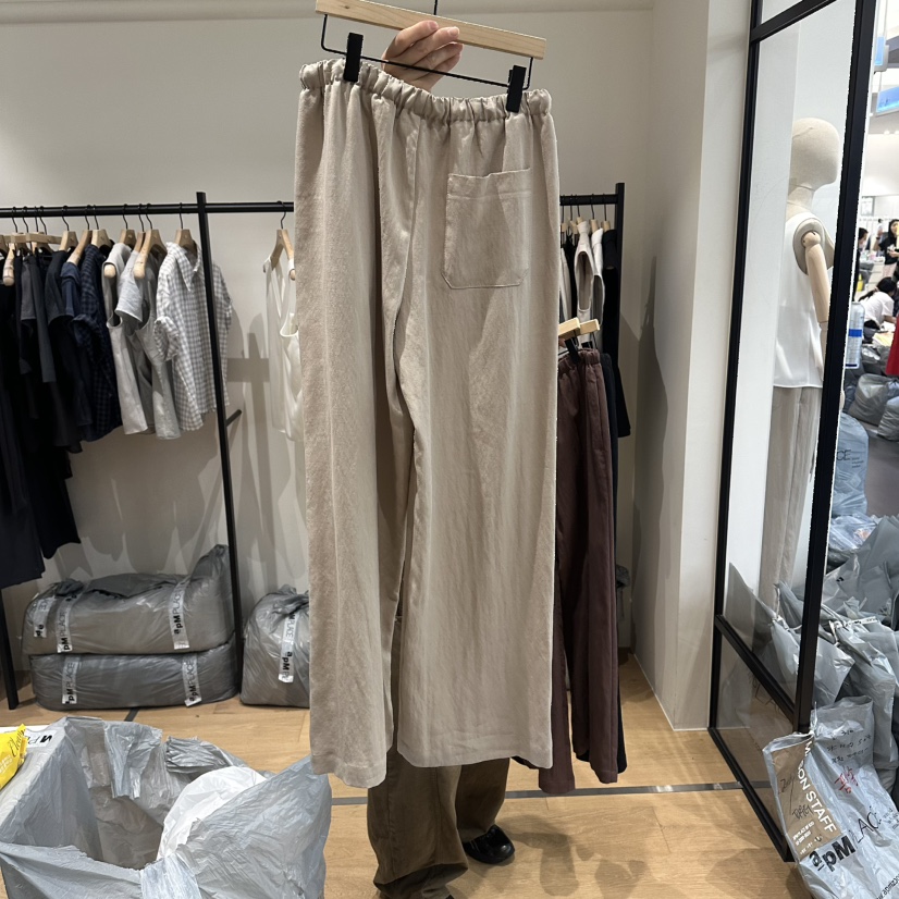 aube nunt東大門實拍韓國女士新品人氣職業時尚26春夏休閑褲aube nunt休閑褲