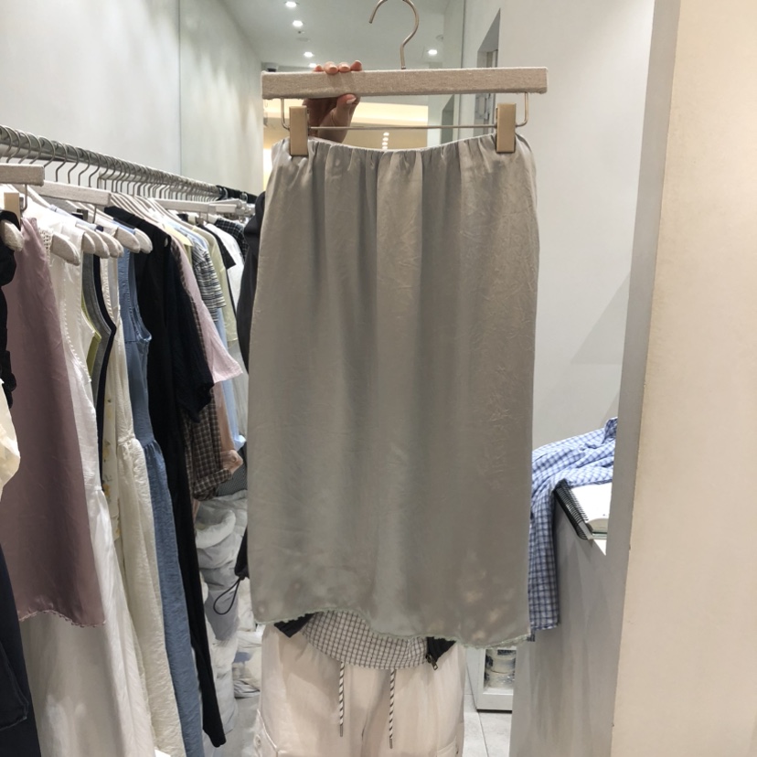 ASOME韓國東大門直郵女裝新款時尚熱賣26夏季半身裙中短裙緞A.SOME半身裙/中短裙圖色2