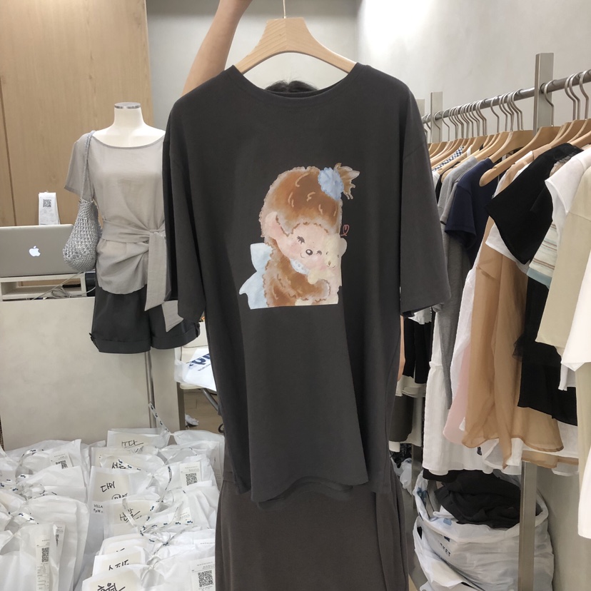 VILLABUTTON東大門實拍韓國女士新款熱賣26春夏推薦職業T恤VILLABUTTONT恤圖色2
