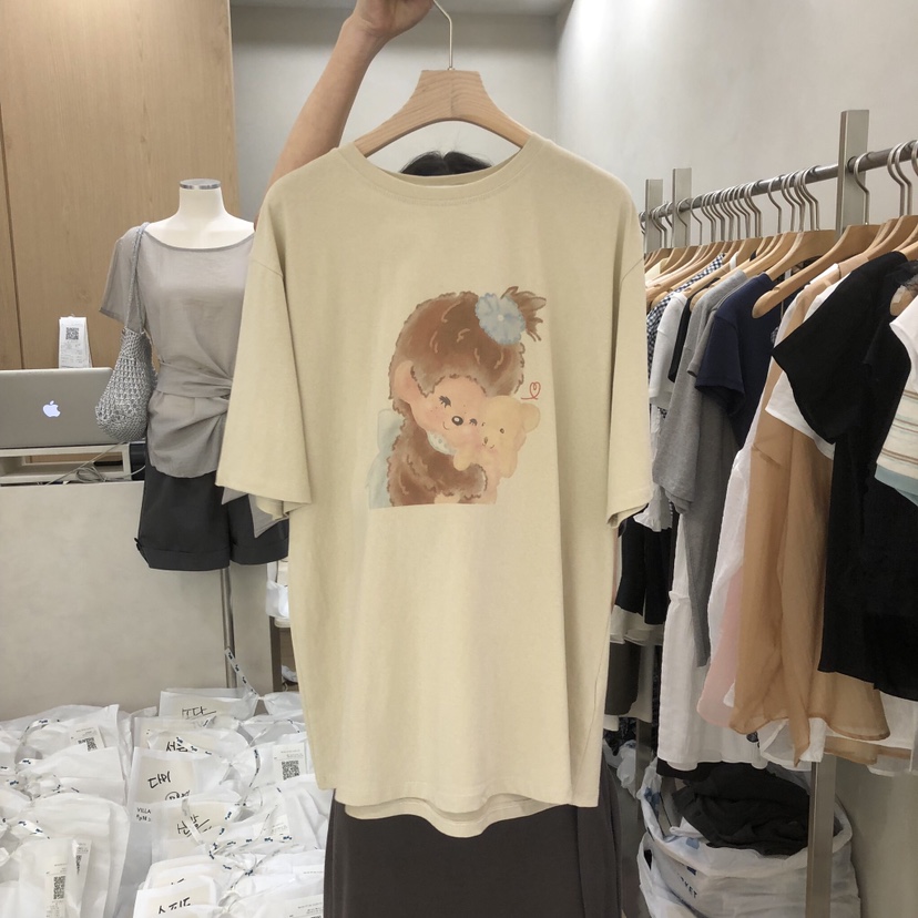 VILLABUTTON東大門實拍韓國女士新款熱賣26春夏推薦職業T恤VILLABUTTONT恤圖色3