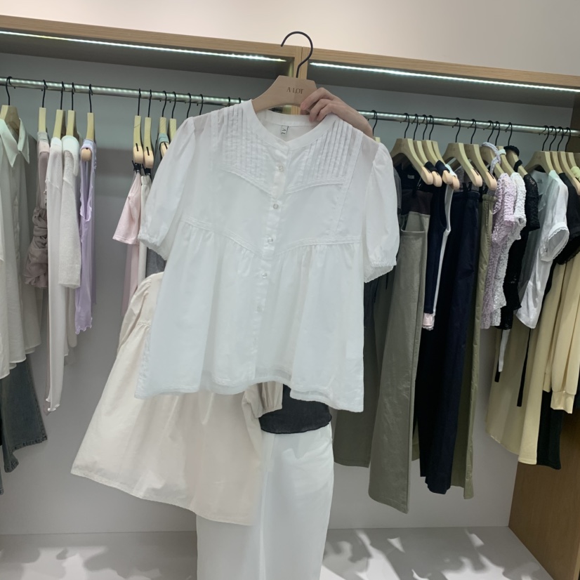 ALOT韓國直郵女裝新款推薦26春夏26夏季人氣職業襯衫蕾絲衫A LOT襯衫/蕾絲衫圖色2