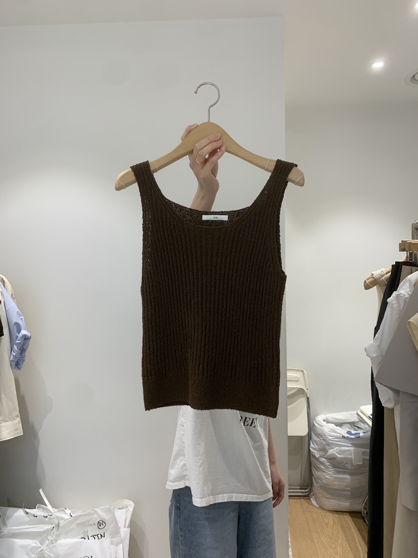 OUR-A/NOVAE韓國直郵女裝新品推薦休閑人氣吊帶背心亞麻OUR/NOVAE吊帶/背心圖色2