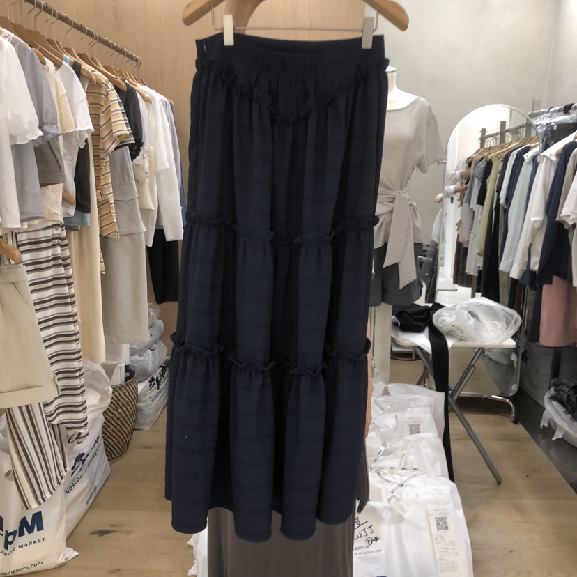 VILLABUTTON韓國直郵女士新款熱賣26春夏26夏季職業推薦長裙VILLABUTTON長裙