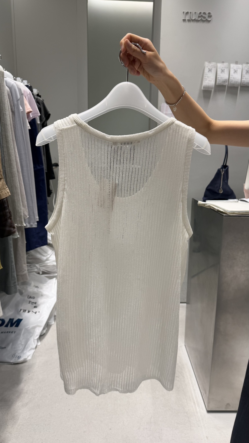 NUESE韓國東大門直郵女裝新款熱賣職業時尚吊帶背心無袖羅紋NUESE吊帶/背心