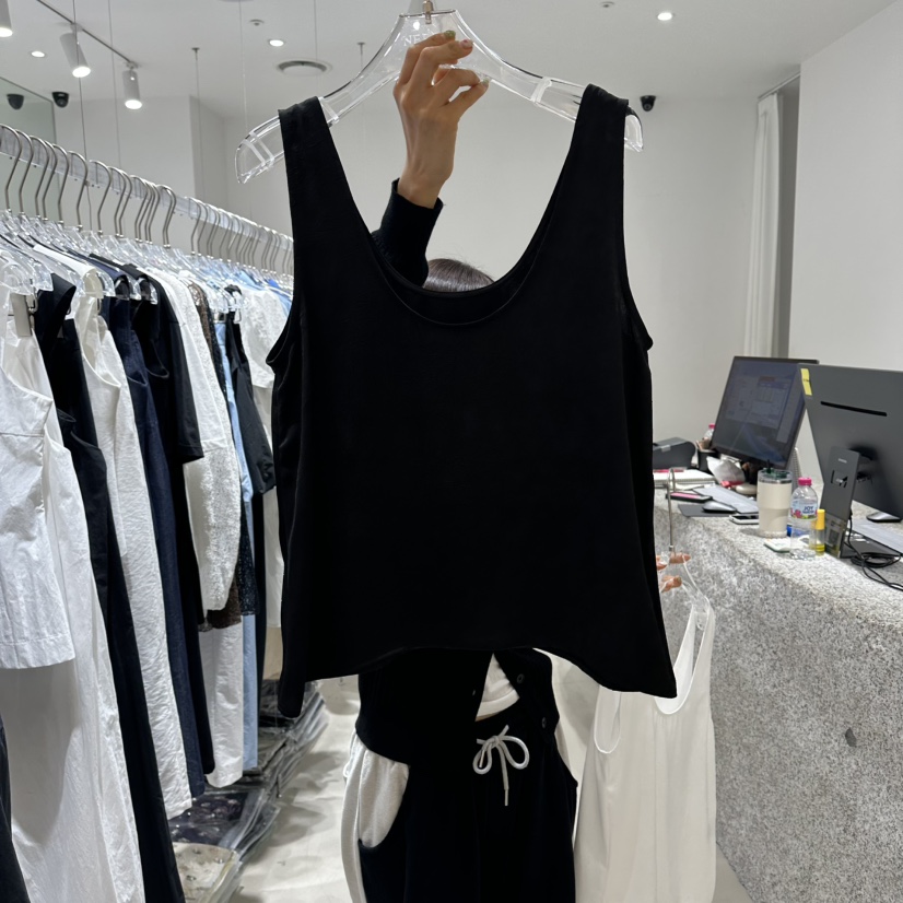 NEROLI 36韓國東大門代購女裝新品熱賣吊帶背心雙面無袖緞面NEROLI 36吊帶/背心圖色3