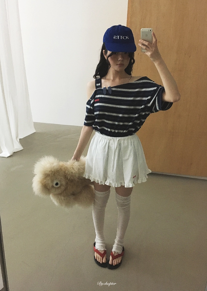 BY CHAPTER韓國代購女士新品26夏季推薦休閑人氣職業短裙BY Chapter短裙