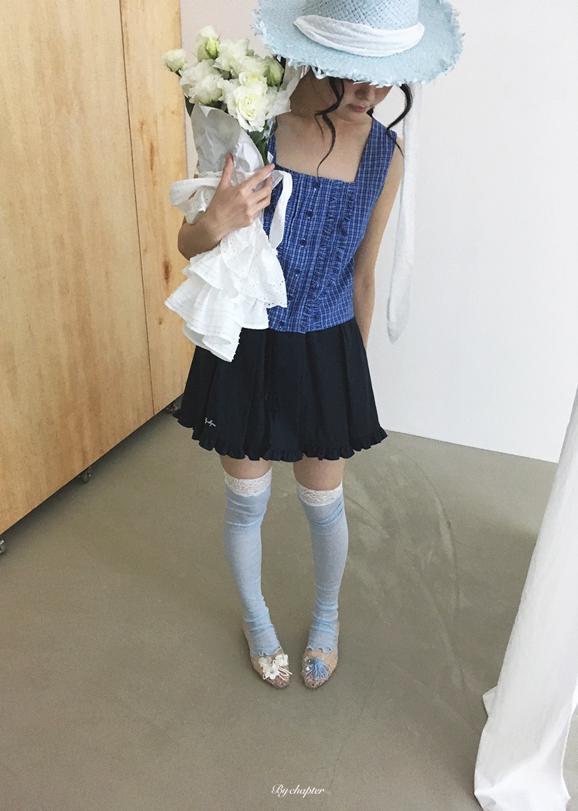 BY CHAPTER韓國代購女士新品26夏季推薦休閑人氣職業短裙BY Chapter短裙