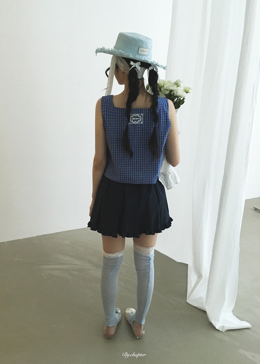 BY CHAPTER韓國代購女士新品26夏季推薦休閑人氣職業短裙BY Chapter短裙