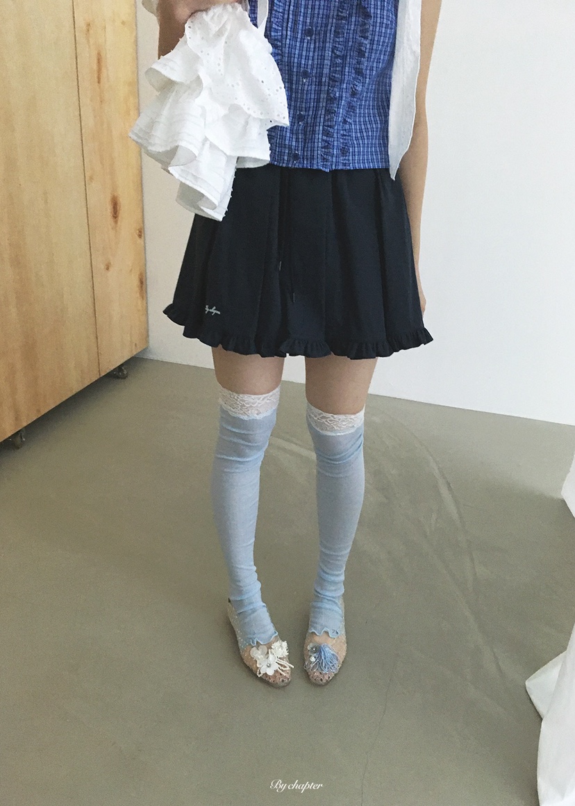 BY CHAPTER韓國代購女士新品26夏季推薦休閑人氣職業短裙BY Chapter短裙圖色2