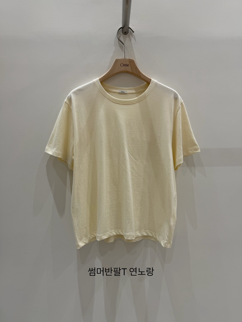 OREE韓國直郵女士新品熱賣推薦26春夏職業人氣26夏季休閑T恤OREET恤圖色2