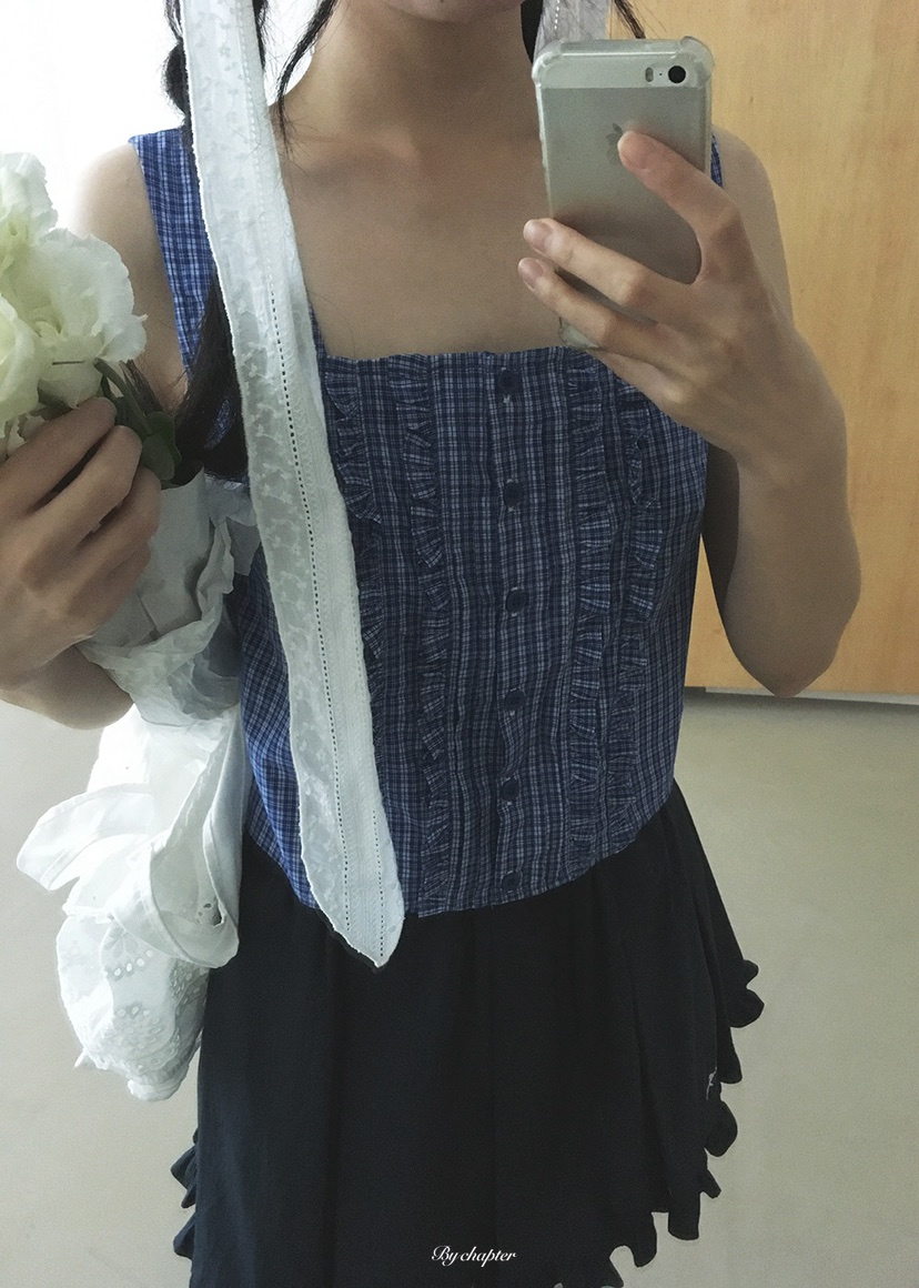 BY CHAPTER韓國代購女裝新品人氣26春夏休閑26夏季吊帶背心BY Chapter吊帶/背心