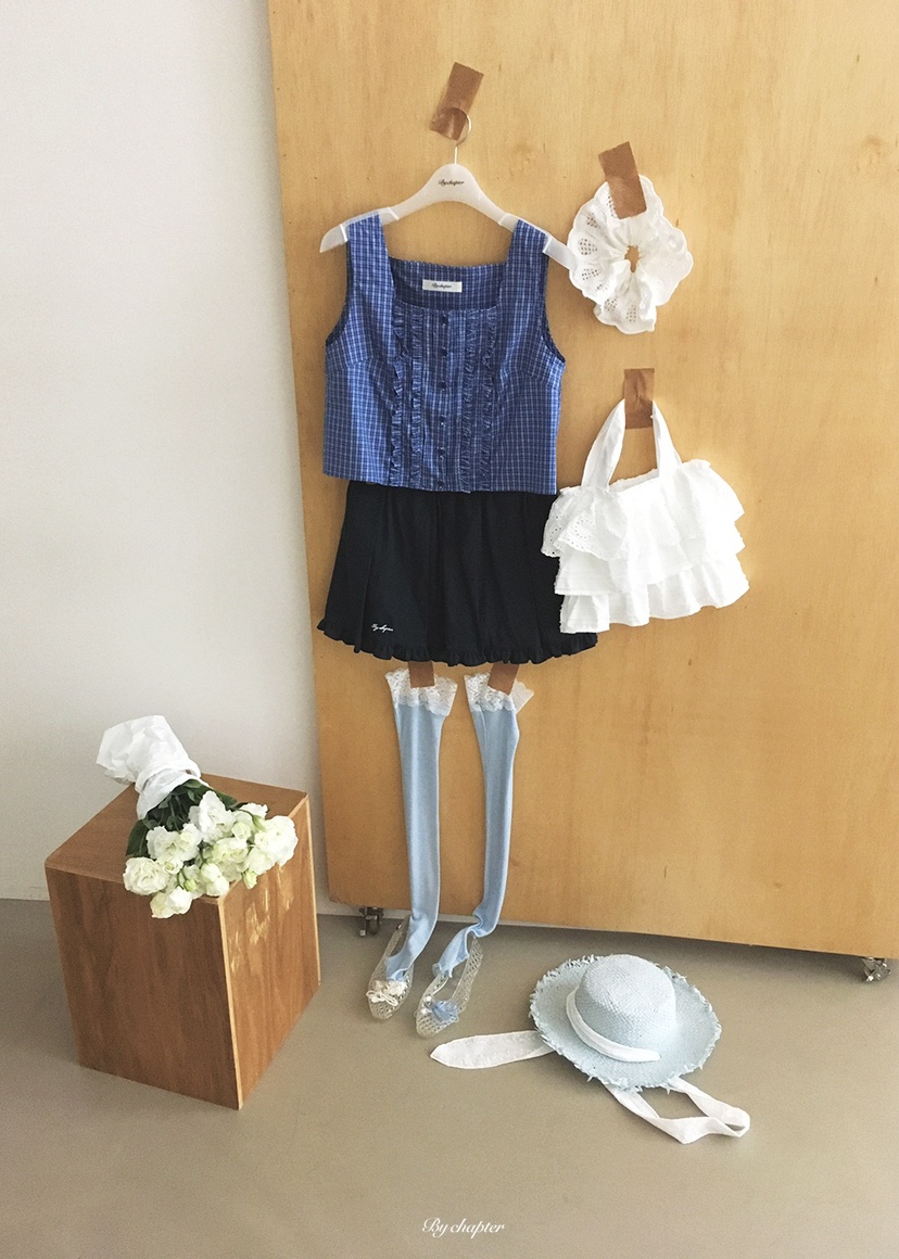 BY CHAPTER韓國代購女裝新品人氣26春夏休閑26夏季吊帶背心BY Chapter吊帶/背心