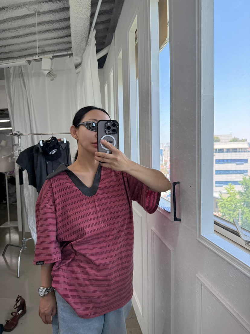 UOOV韓國東大門代購女裝新品職業熱賣推薦人氣T恤不含腰帶UOOVT恤圖色1
