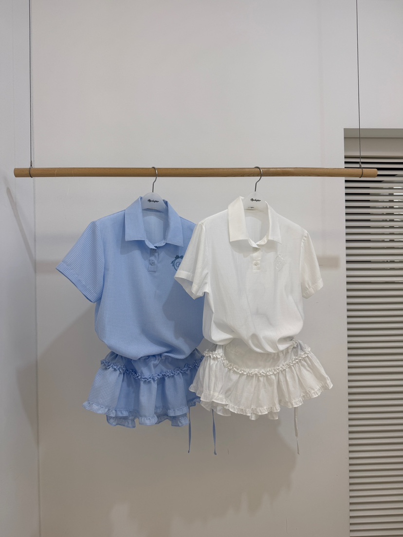 BY CHAPTER韓國直郵女士新品熱賣26夏季人氣職業襯衫蕾絲衫BY Chapter襯衫/蕾絲衫