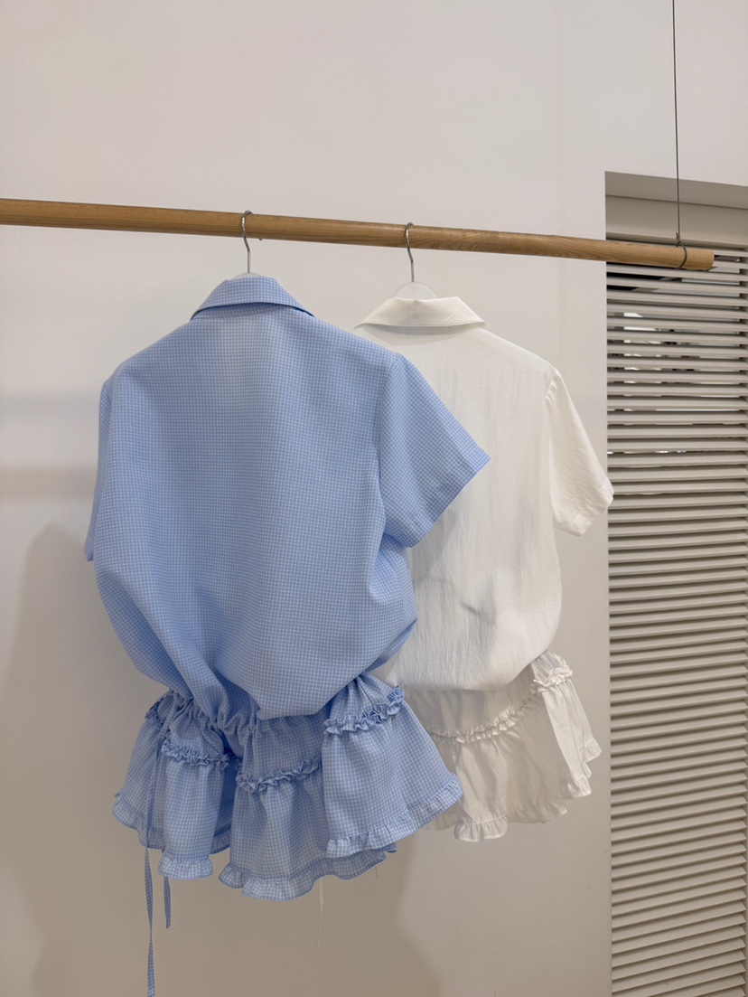 BY CHAPTER韓國直郵女士新品熱賣26夏季人氣職業襯衫蕾絲衫BY Chapter襯衫/蕾絲衫