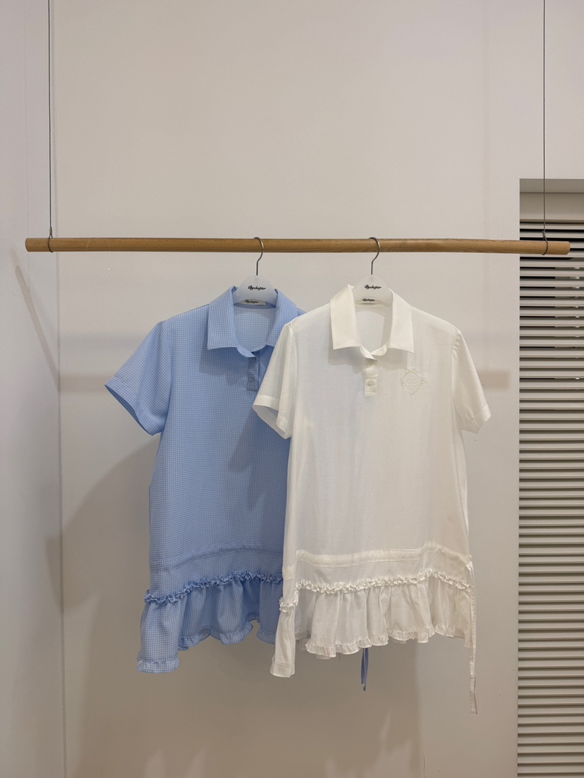 BY CHAPTER韓國直郵女士新品熱賣26夏季人氣職業襯衫蕾絲衫BY Chapter襯衫/蕾絲衫