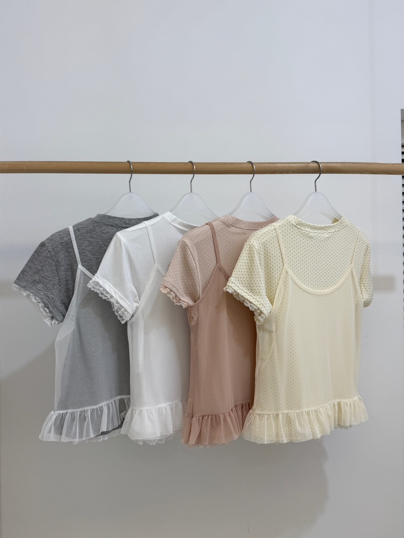 BY CHAPTER韓國東大門直郵女士新品26夏季26春夏套裝網狀套裝BY Chapter套裝