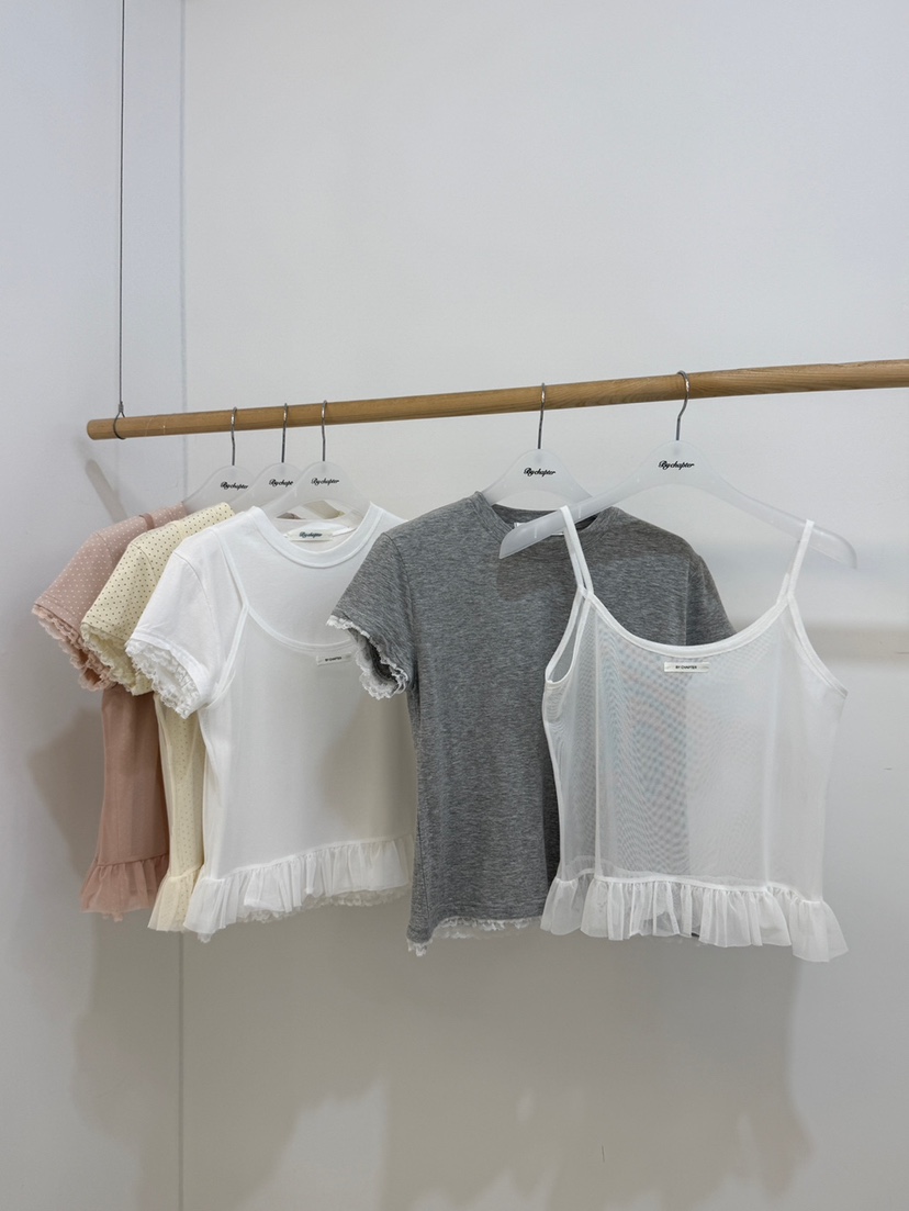 BY CHAPTER韓國東大門直郵女士新品26夏季26春夏套裝網狀套裝BY Chapter套裝