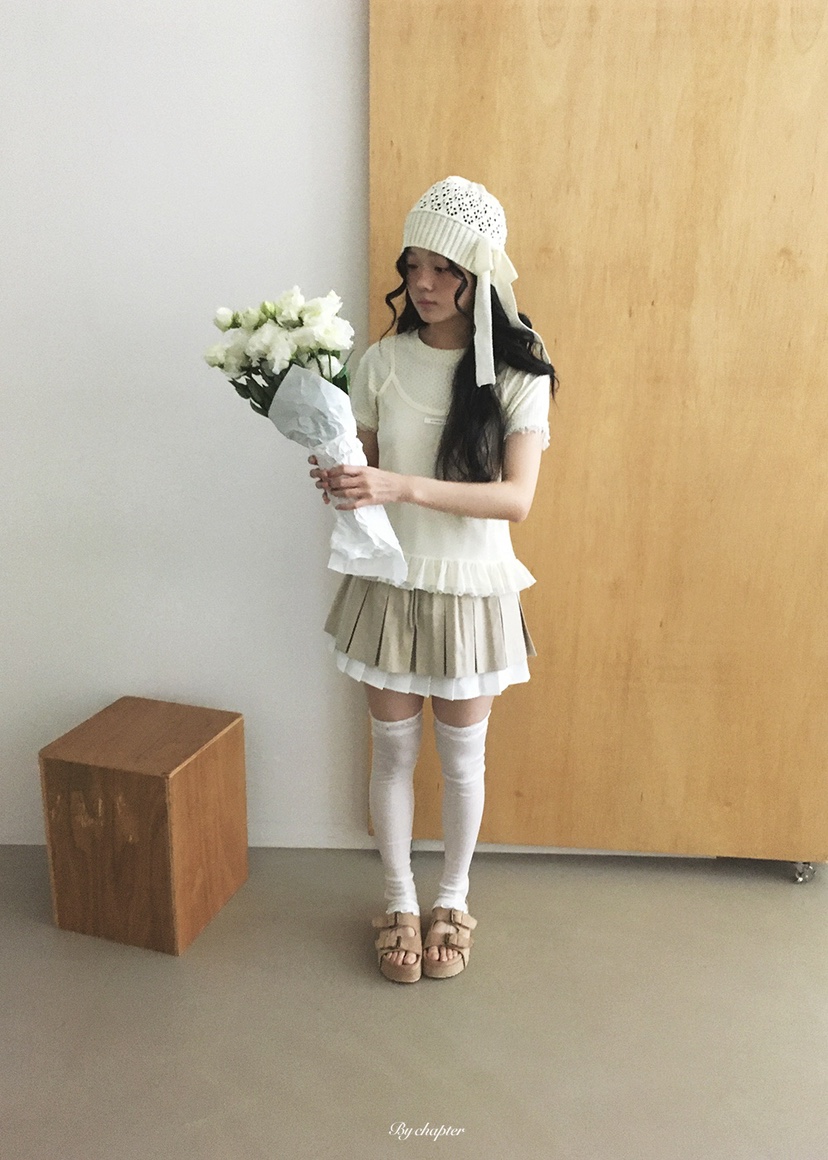 BY CHAPTER韓國東大門直郵女士新品26夏季26春夏套裝網狀套裝BY Chapter套裝