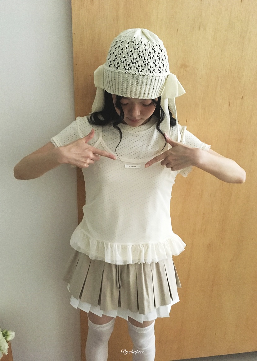 BY CHAPTER韓國東大門直郵女士新品26夏季26春夏套裝網狀套裝BY Chapter套裝