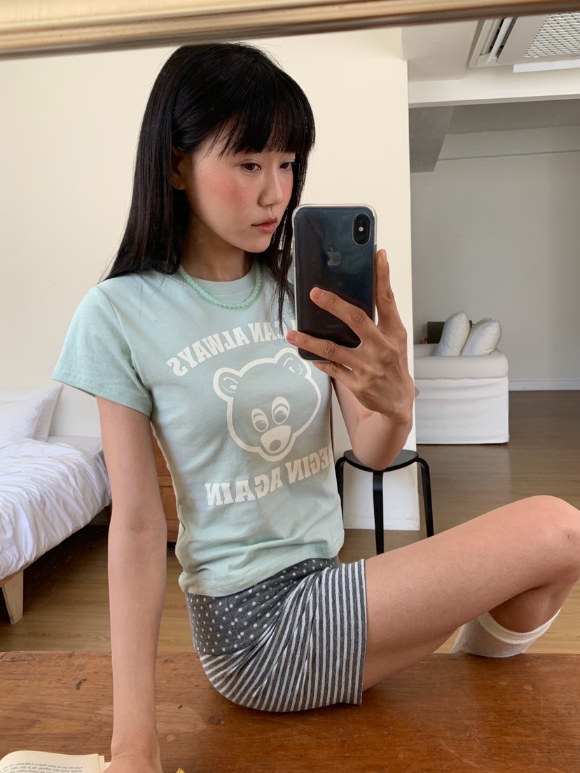 MORE THAN-P韓國東大門代購女裝新款26夏季時尚職業T恤MORE THANT恤