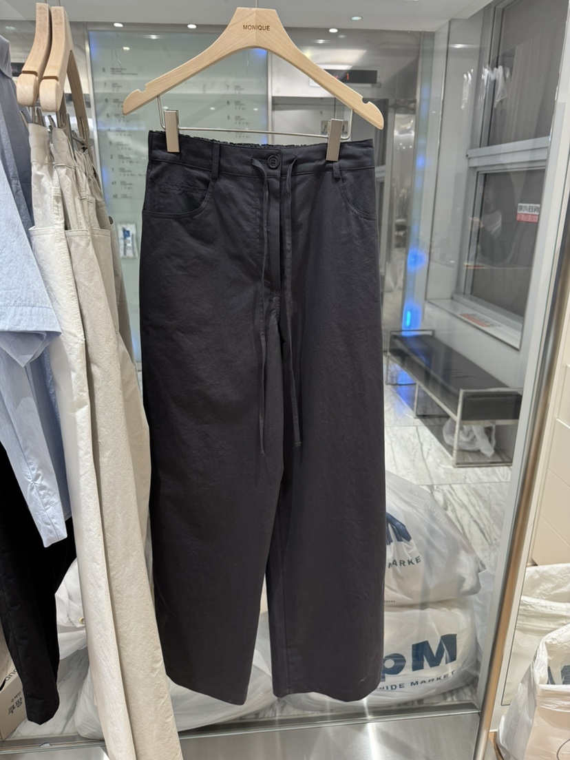 MONIQUE韓國東大門代購女士新品時尚休閑職業26春夏休閑褲抽繩MONIQUE休閑褲圖色3