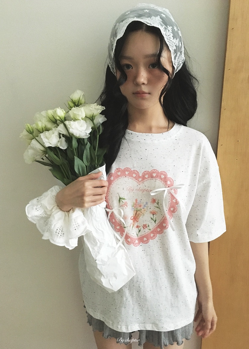 BY CHAPTER韓國東大門代購女士新品休閑時尚推薦T恤絲帶BY ChapterT恤