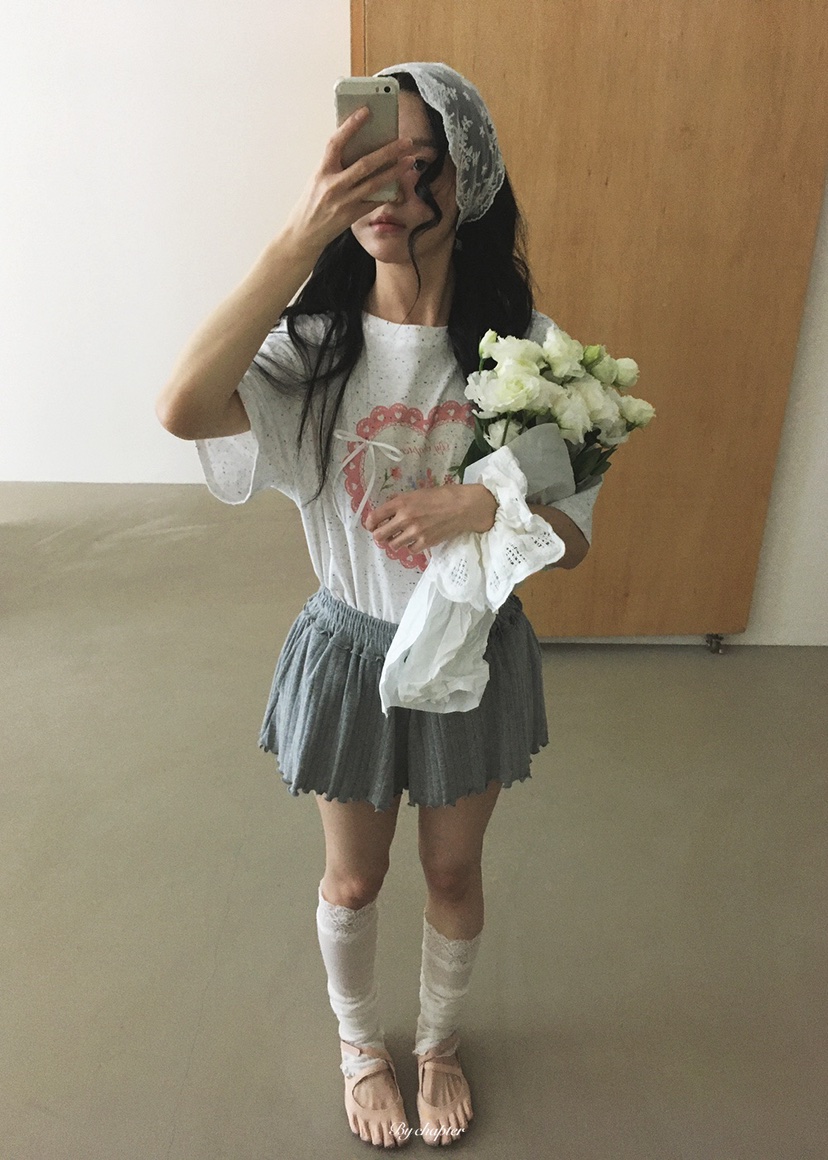 BY CHAPTER韓國東大門代購女士新品休閑時尚推薦T恤絲帶BY ChapterT恤