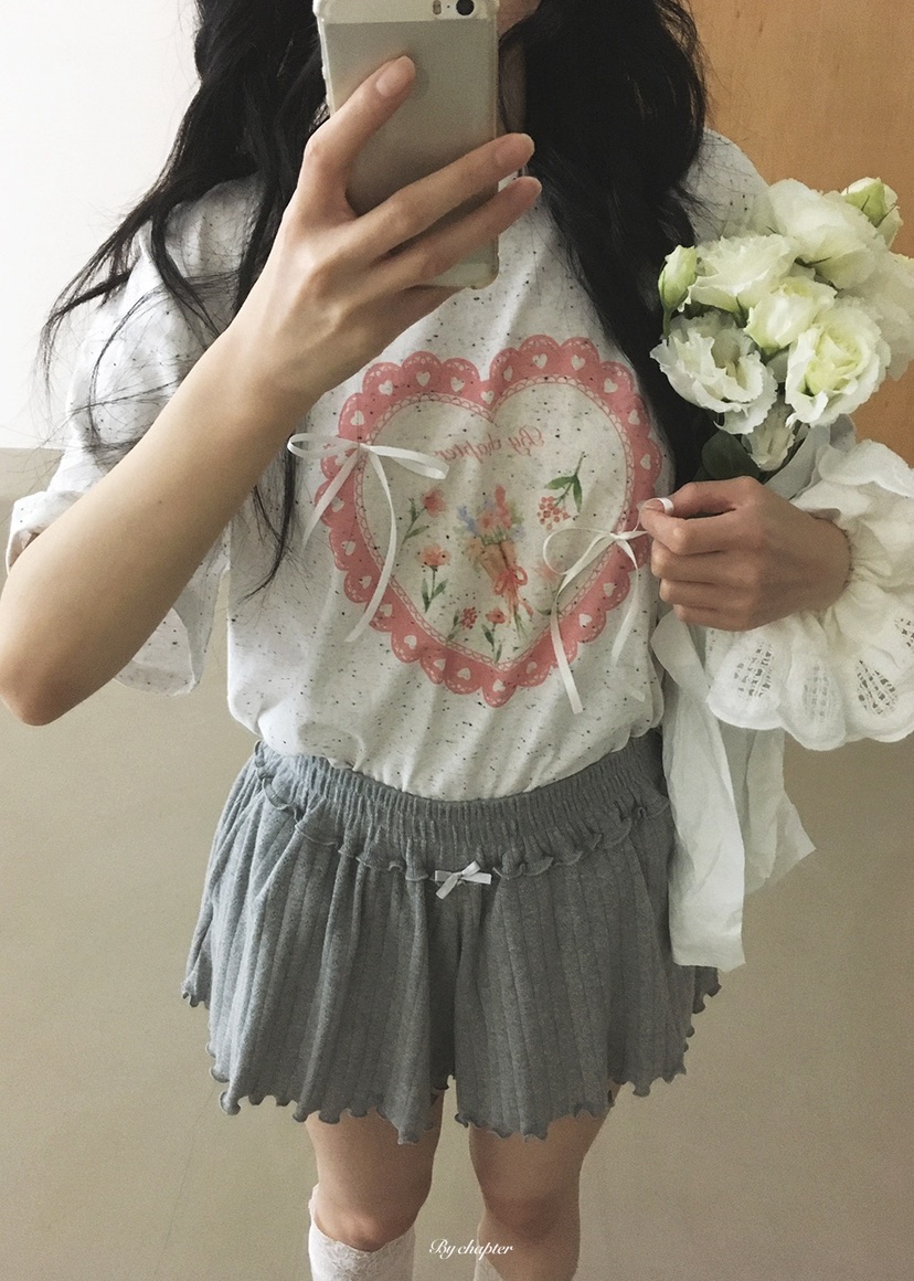 BY CHAPTER韓國東大門代購女士新品休閑時尚推薦T恤絲帶BY ChapterT恤