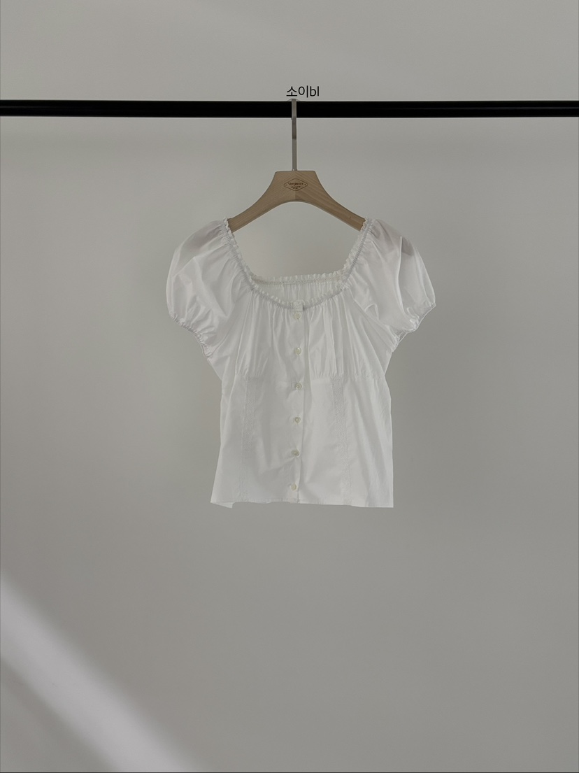 VERGAMOT韓國直郵女裝新品26春夏熱賣26夏季人氣襯衫蕾絲衫SVERGAMOT襯衫/蕾絲衫圖色1