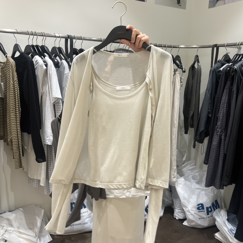 OURIN/THIS IS韓國直郵實拍女裝新品推薦熱賣套裝套裝無袖OURIN/THIS IS套裝圖色1