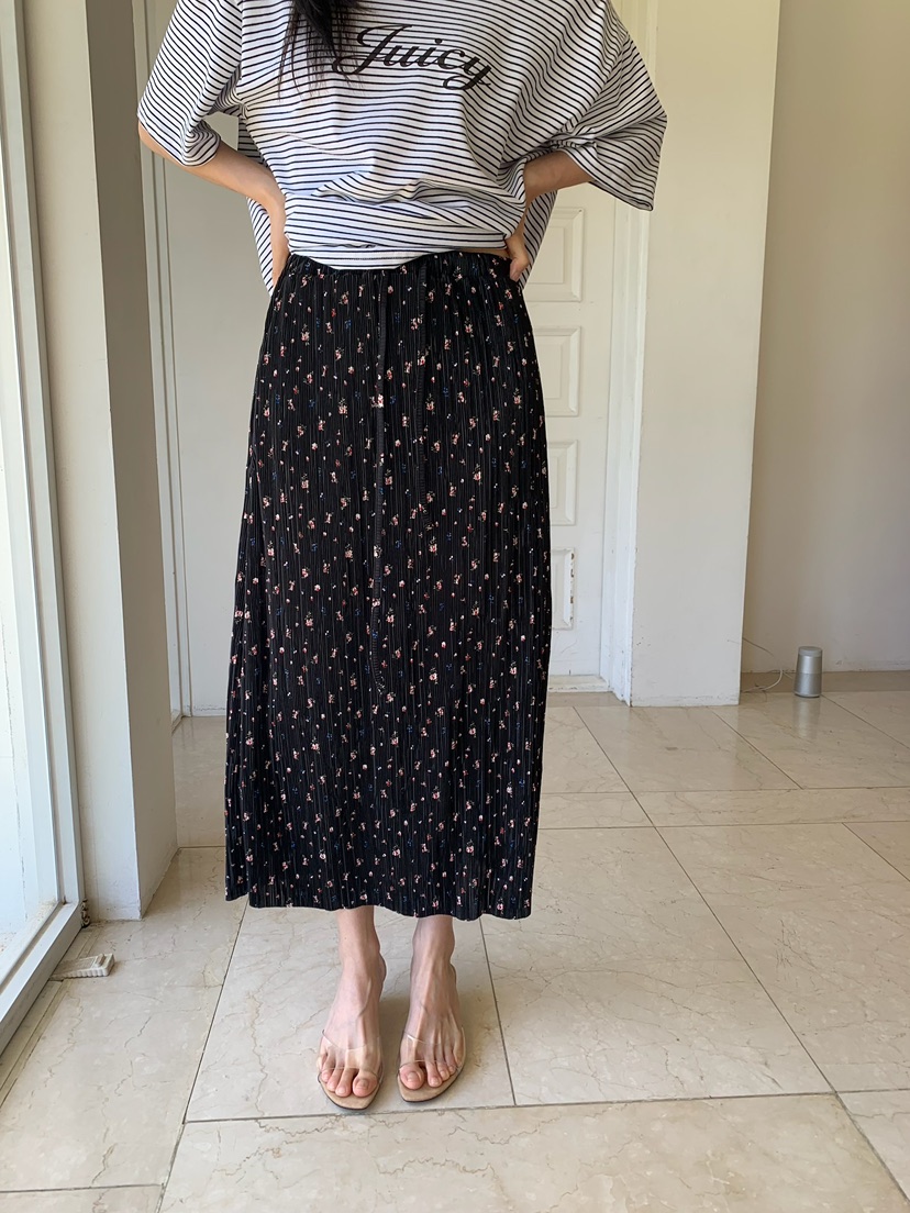 LOVE MY SANTA韓國代購女士新品26夏季職業熱賣長裙褶裥SSanta/LOVE MY SANTA長裙圖色2