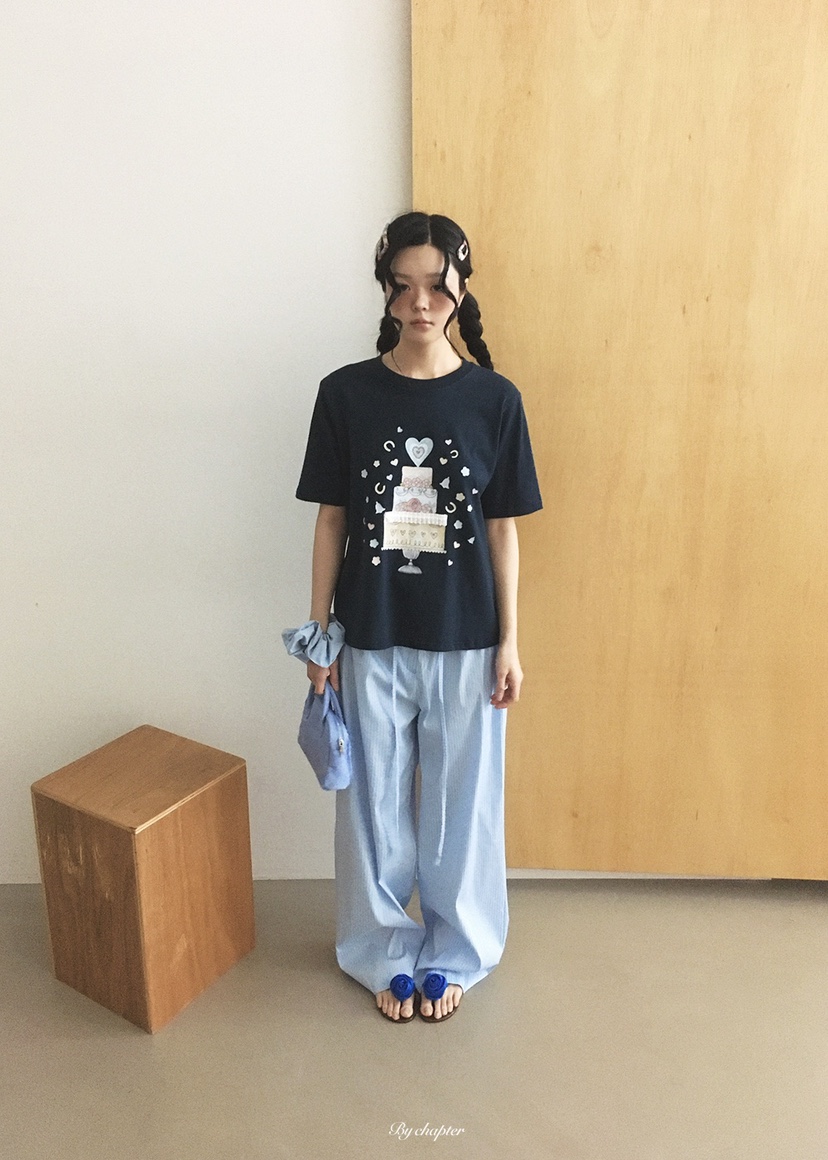 BY CHAPTER韓國直郵實拍女士新品職業26春夏推薦26夏季T恤BY ChapterT恤