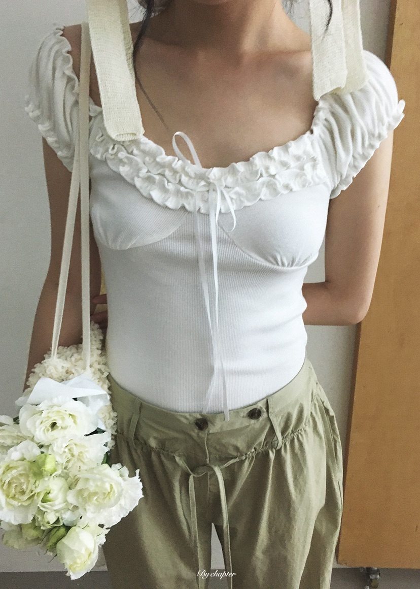 BY CHAPTER韓國東大門代購女裝新品熱賣26夏季推薦26春夏T恤BY ChapterT恤圖色1純白色