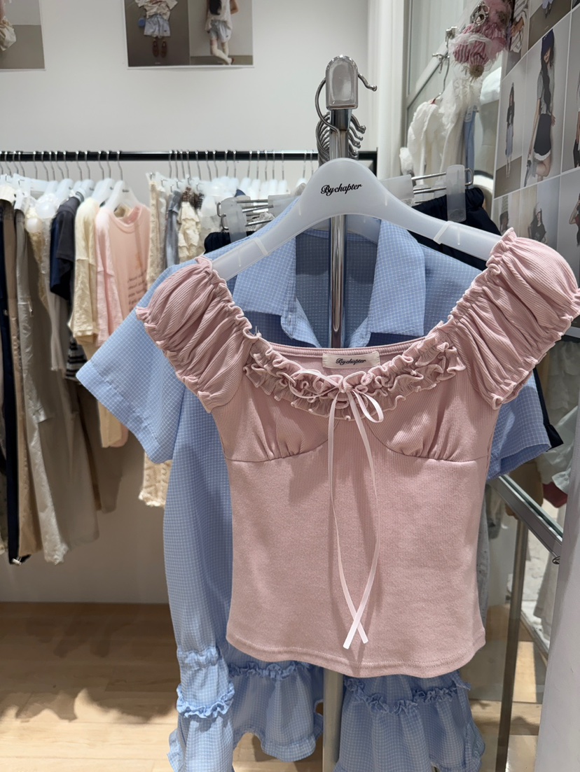 BY CHAPTER韓國東大門代購女裝新品熱賣26夏季推薦26春夏T恤BY ChapterT恤圖色2