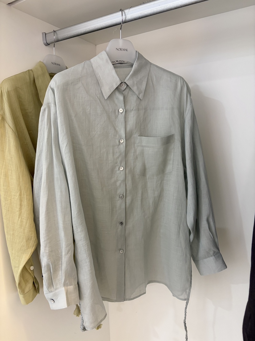 NORMAL韓國東大門代購女士新品推薦26夏季襯衫蕾絲衫含腰繩NORMAL襯衫/蕾絲衫圖色1