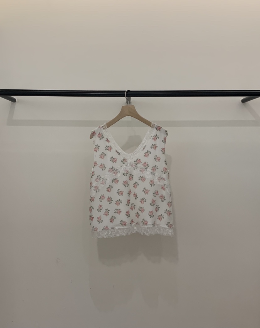 LA CREME東大門實拍韓國女裝新品人氣時尚吊帶背心雪紡LLA CREME吊帶/背心