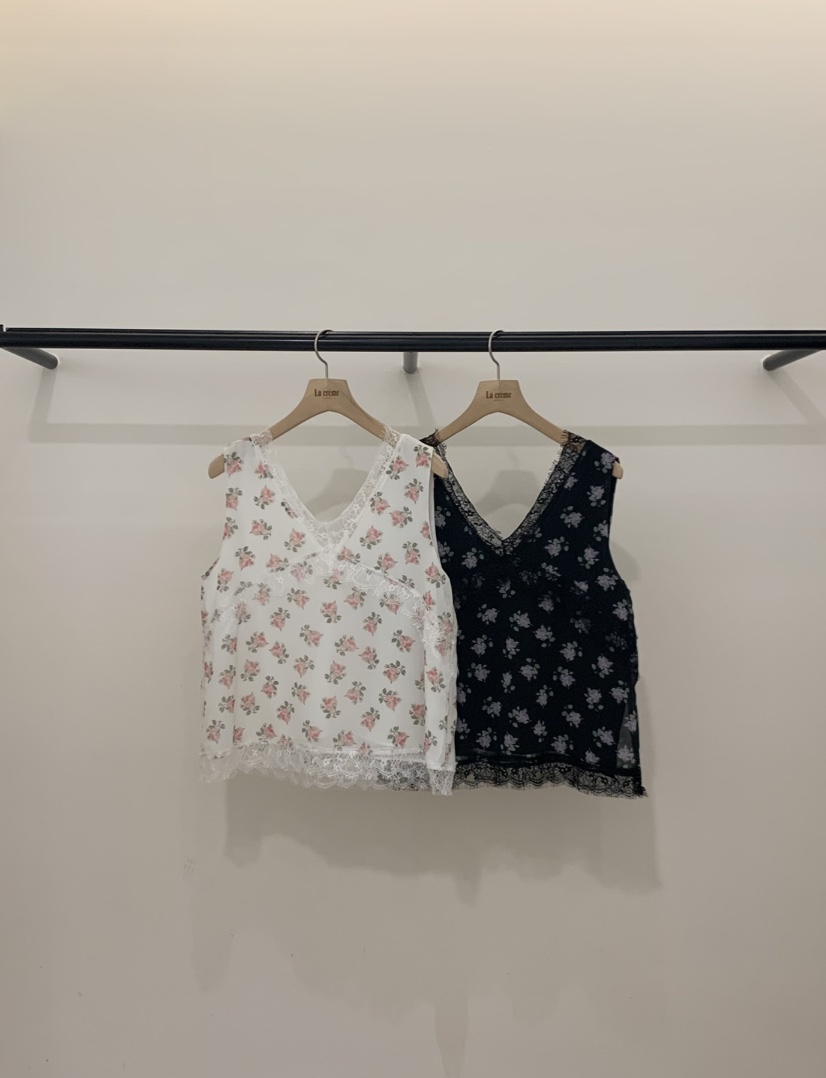 LA CREME東大門實拍韓國女裝新品人氣時尚吊帶背心雪紡LLA CREME吊帶/背心