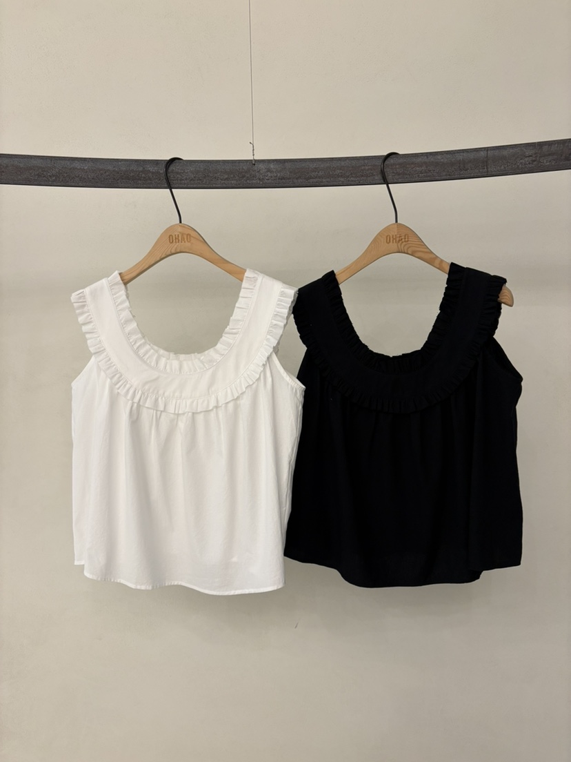 OHAO韓國直郵女士新品26春夏熱賣職業26夏季休閑吊帶背心LOHAO/HA MONG吊帶/背心