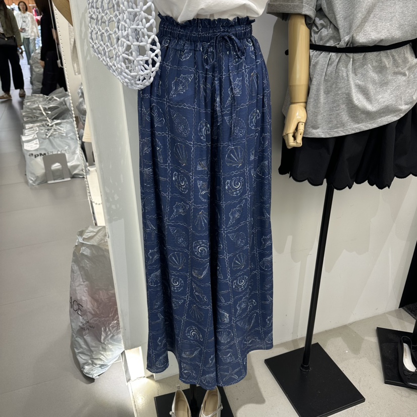 A.CES韓國直郵實拍女裝新款熱賣26春夏職業休閑休閑褲印花A.CES休閑褲圖色1