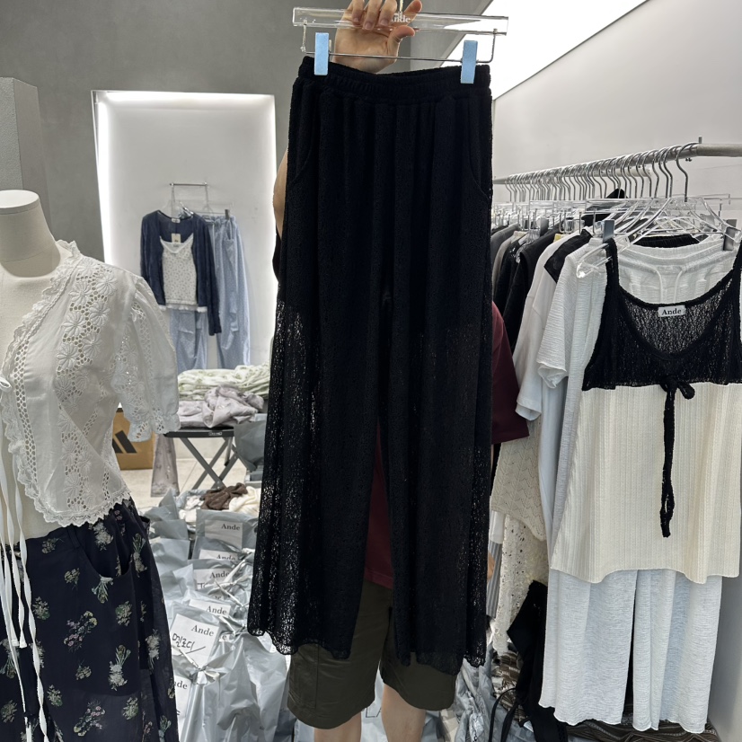 ANDE韓國直郵女士新款熱賣26春夏時尚推薦26夏季休閑休閑褲LAnde休閑褲圖色1