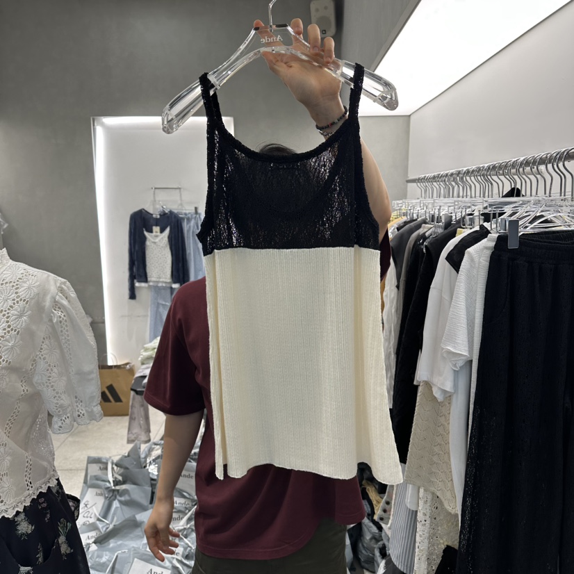 ANDE韓國代購女士新品人氣職業時尚熱賣26春夏休閑吊帶背心LAnde吊帶/背心