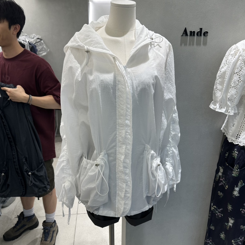 ANDE韓國直郵女士新款人氣時尚休閑職業26春夏26夏季夾克拉鏈Ande夾克圖色1