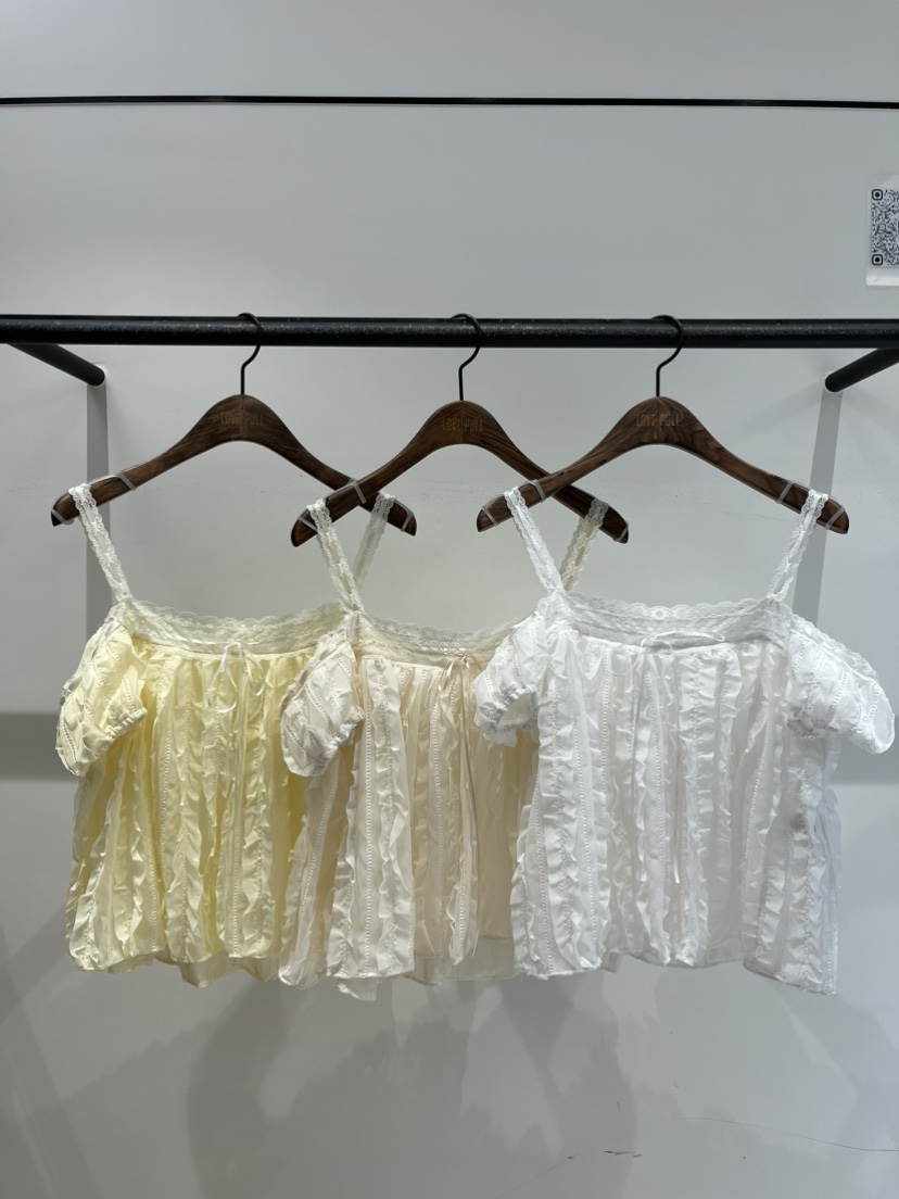 LOVE PULL韓國直郵實拍女裝新品26夏季推薦休閑襯衫蕾絲衫LLOVE PULL襯衫/蕾絲衫