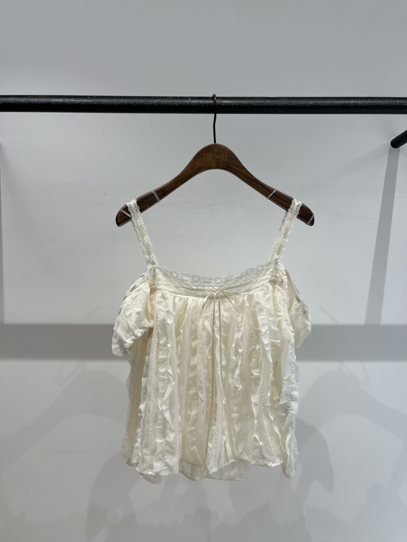 LOVE PULL韓國直郵實拍女裝新品26夏季推薦休閑襯衫蕾絲衫LLOVE PULL襯衫/蕾絲衫圖色1