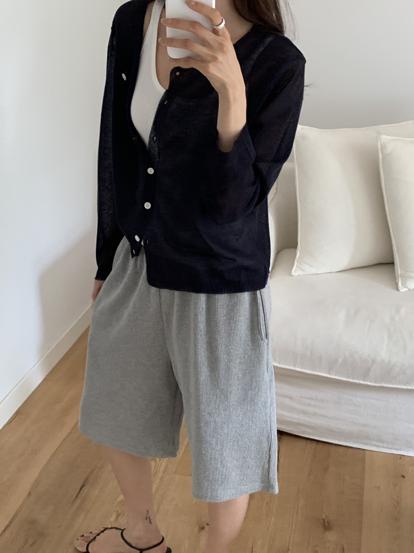 NOTICE韓國直郵實拍女裝新品推薦26春夏職業時尚短褲華夫格NOTICE短褲