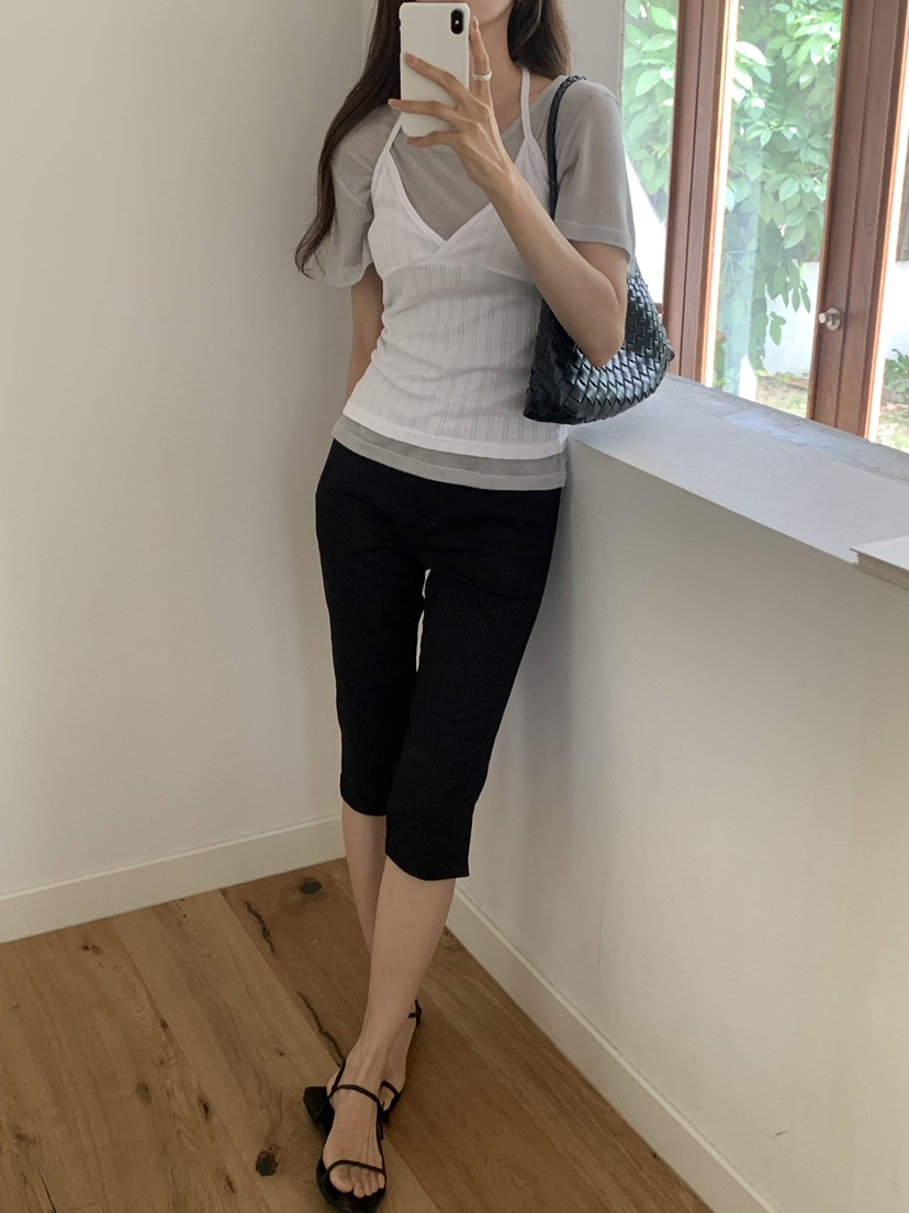 NOTICE韓國東大門直郵女士新品休閑推薦職業人氣短褲七分褲NOTICE短褲