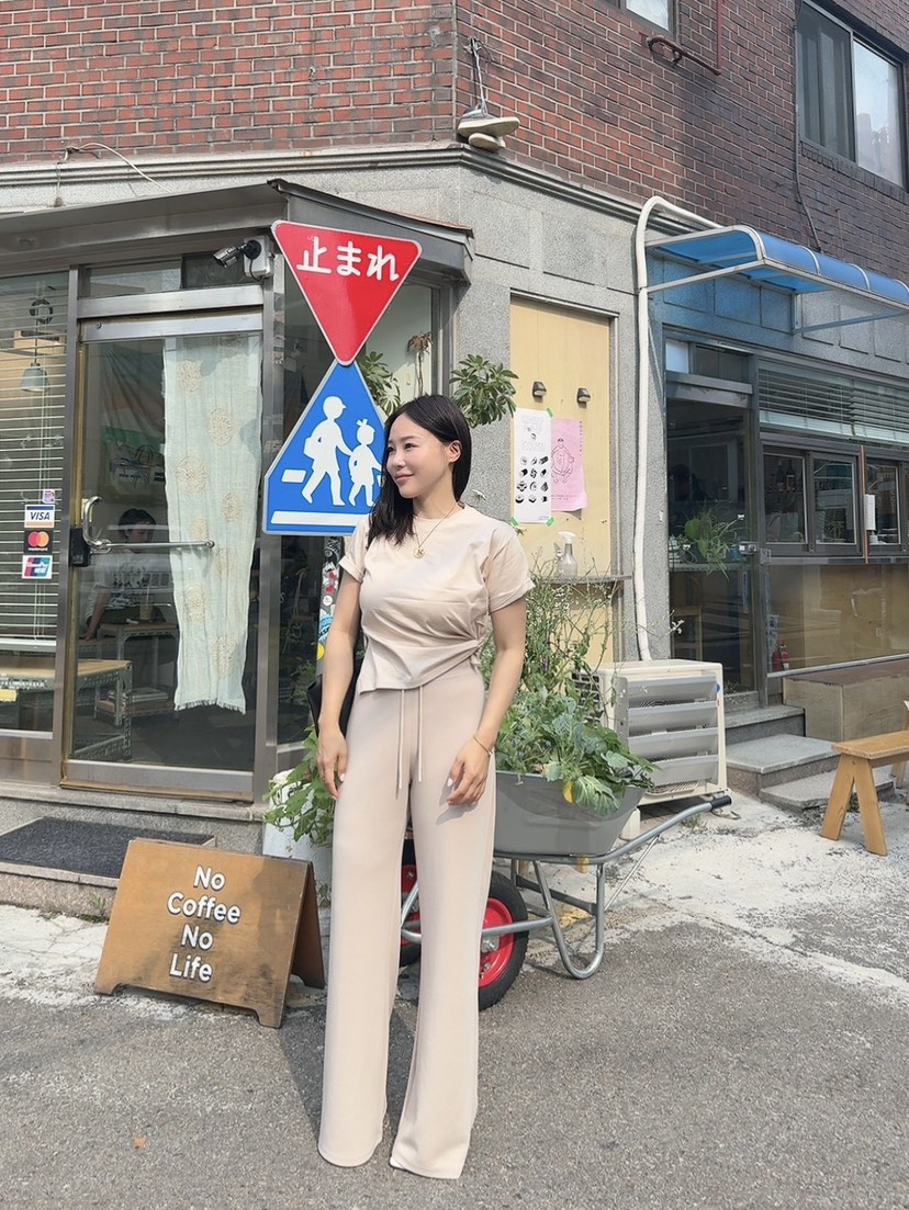 RIAH韓國直郵女士新款26春夏人氣職業時尚26夏季休閑休閑褲RIAH休閑褲