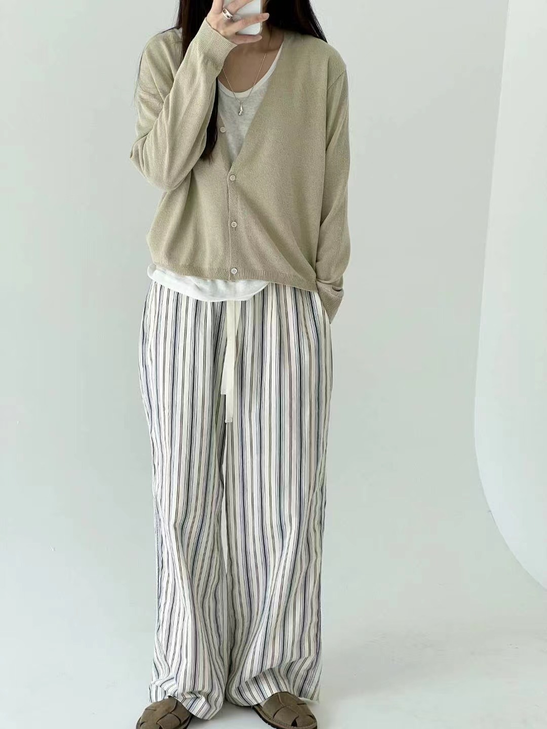 BOUNDARY東大門實拍韓國女裝新品26春夏職業推薦休閑休閑褲BOUNDARY休閑褲