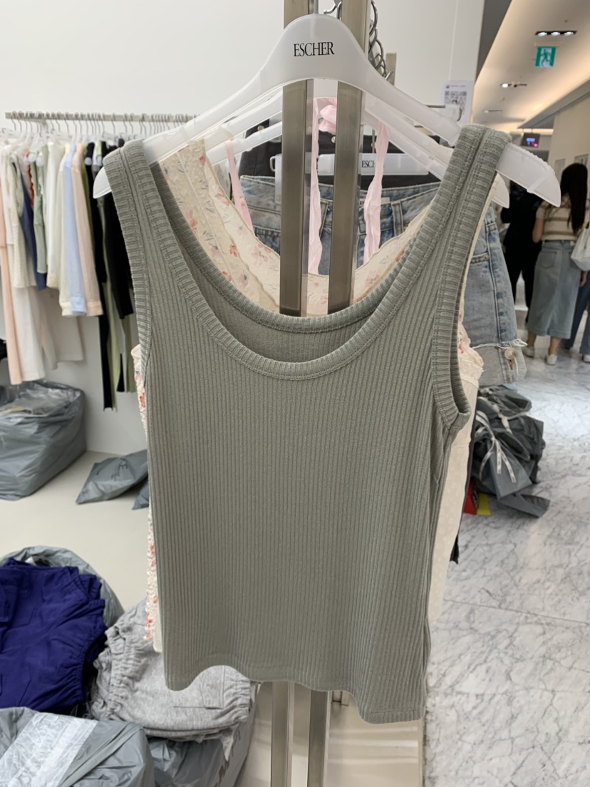 ESCHER韓國直郵女裝新款職業熱賣休閑時尚26春夏吊帶背心ESCHER吊帶/背心圖色2